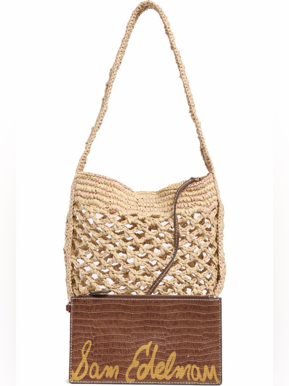 Sam Edelman Remi Raffia Bucket Bag - Picture 5 of 5